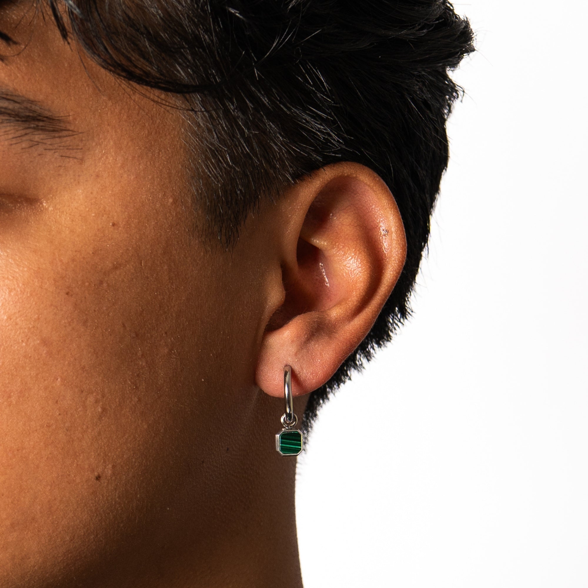 Malachite Dangle (Silver)