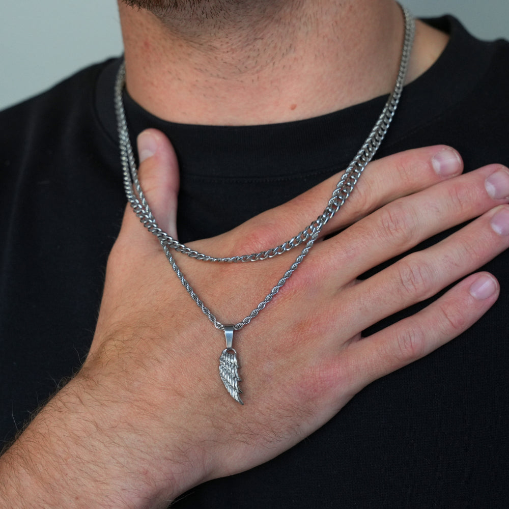 Wing Necklace Set - By Twistedpendant