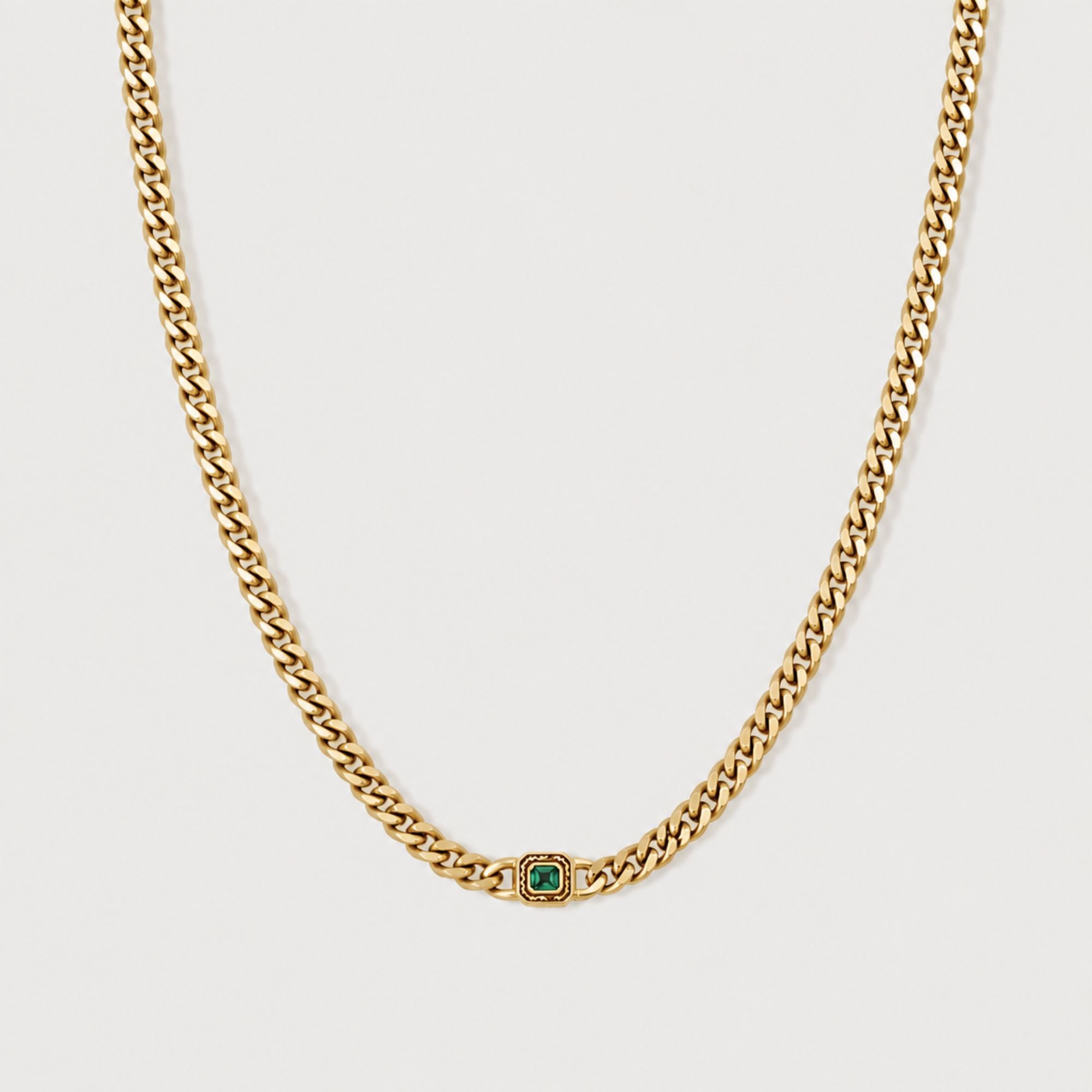 Emerald Cuban Chain (4MM) – Gold