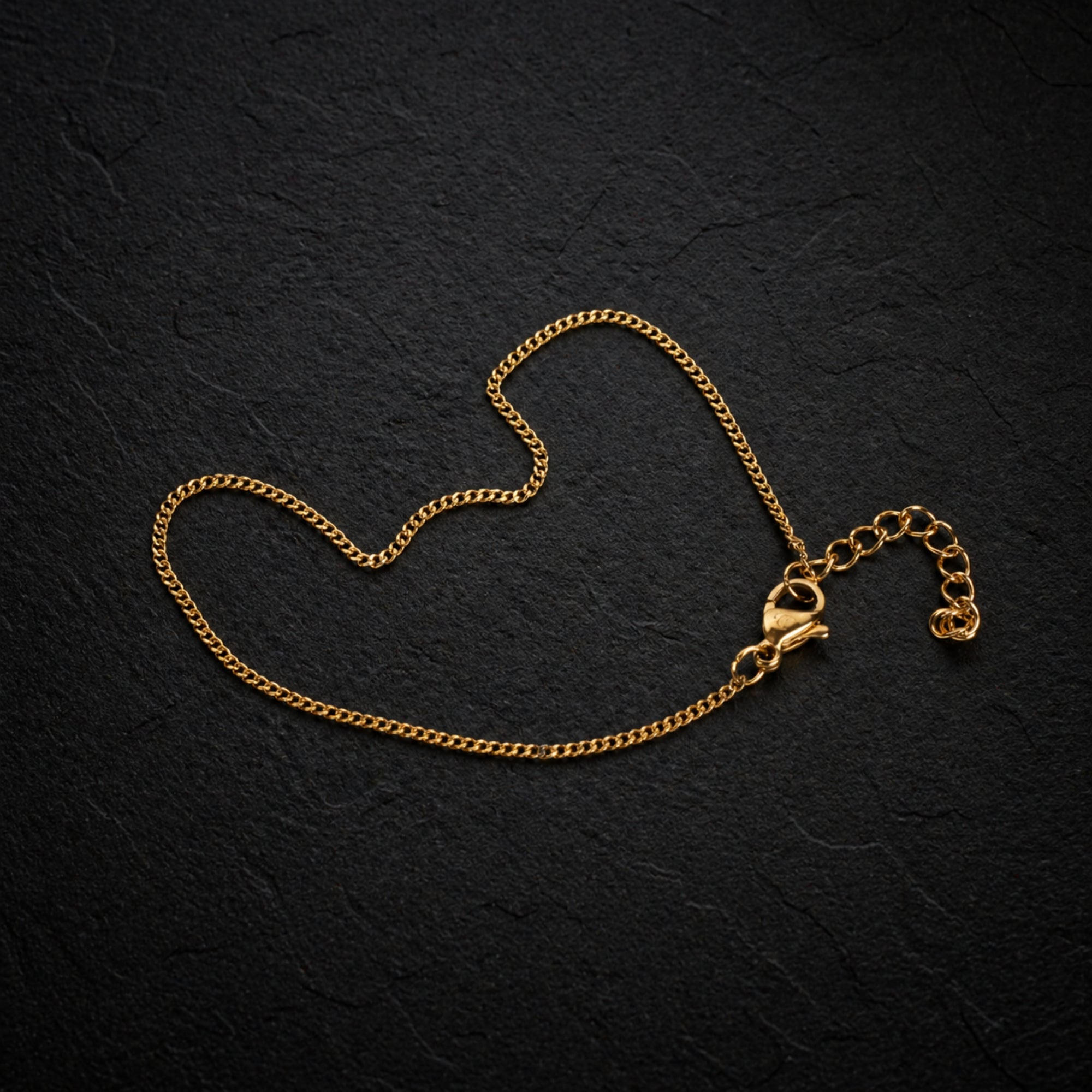 Gold Thin Cuban Bracelet (1.5MM)