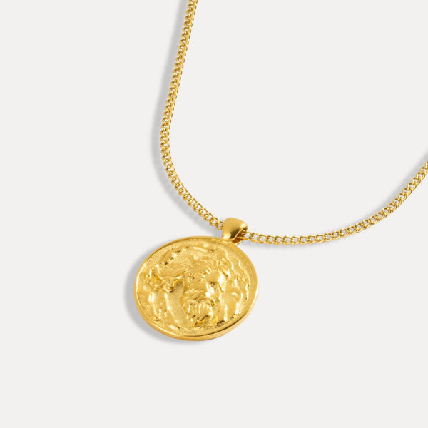 Zeus Greek God Pendant - Mens Gold Necklaces By Twistedpendant