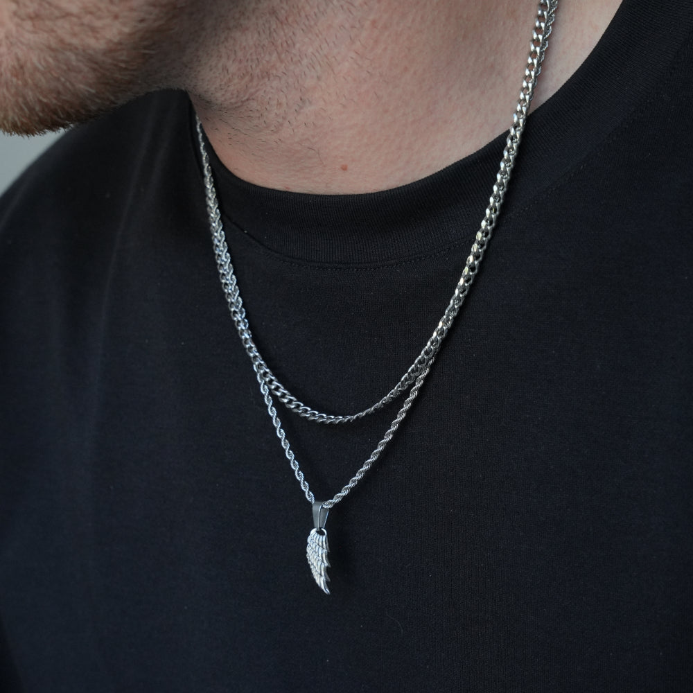 Wing Pendant - Gold Pendant Necklace - By Twistedpendant