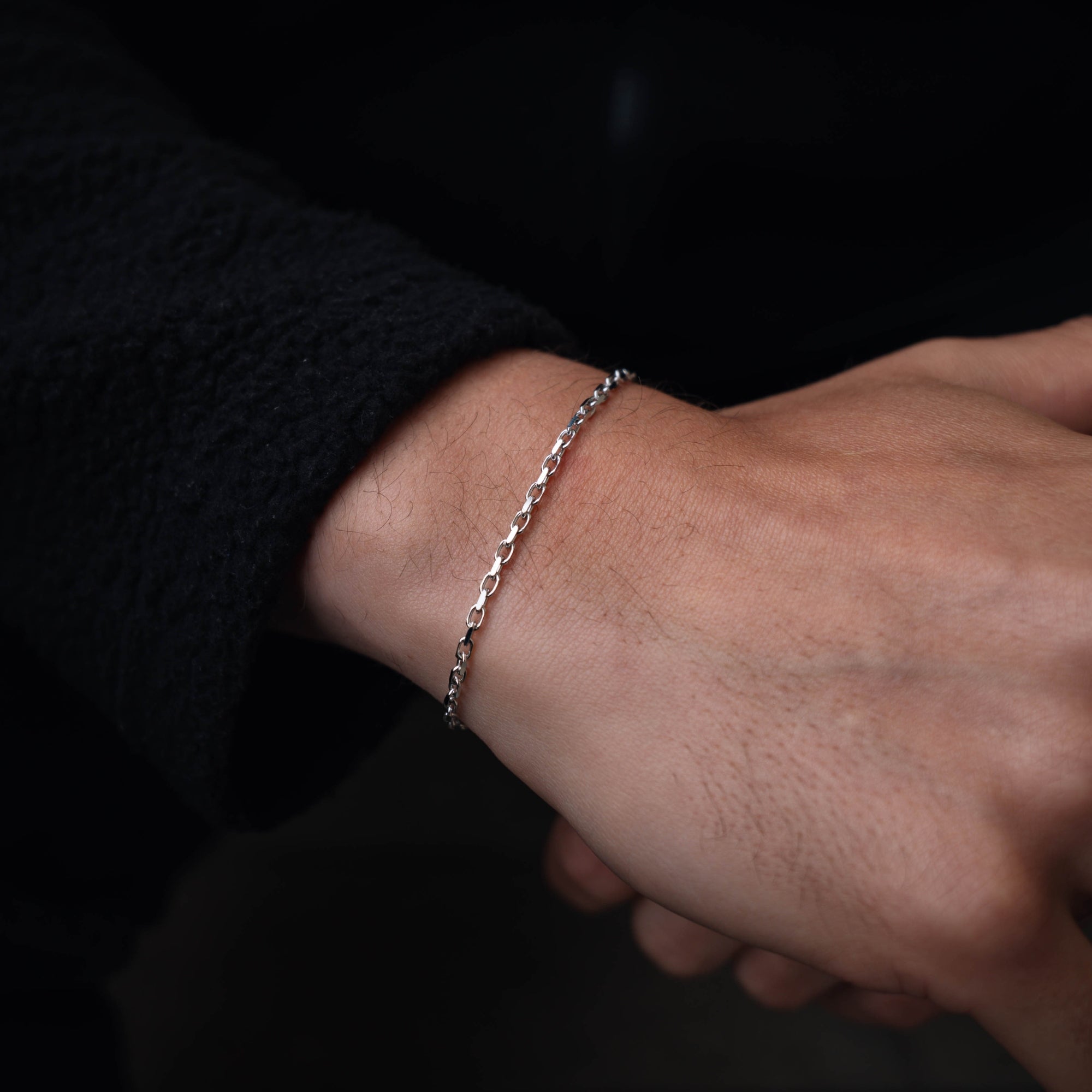 Micro 925 Silver Bracelet For Men - Mens Bracelets - By Twistedpendant