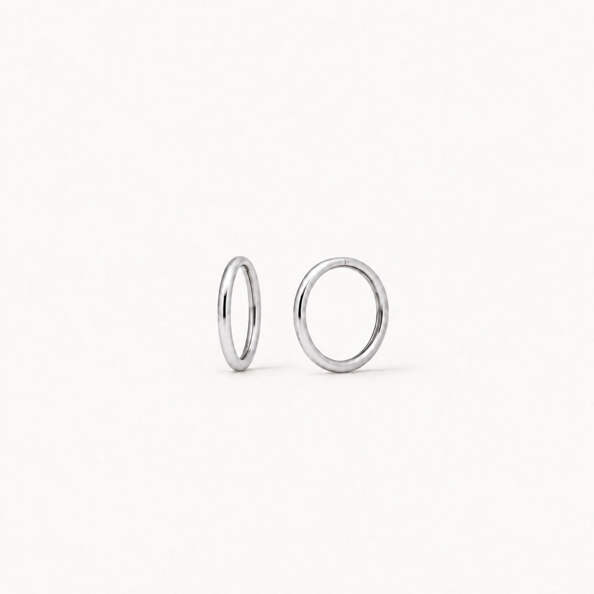 Micro Steel Huggie (Silver)