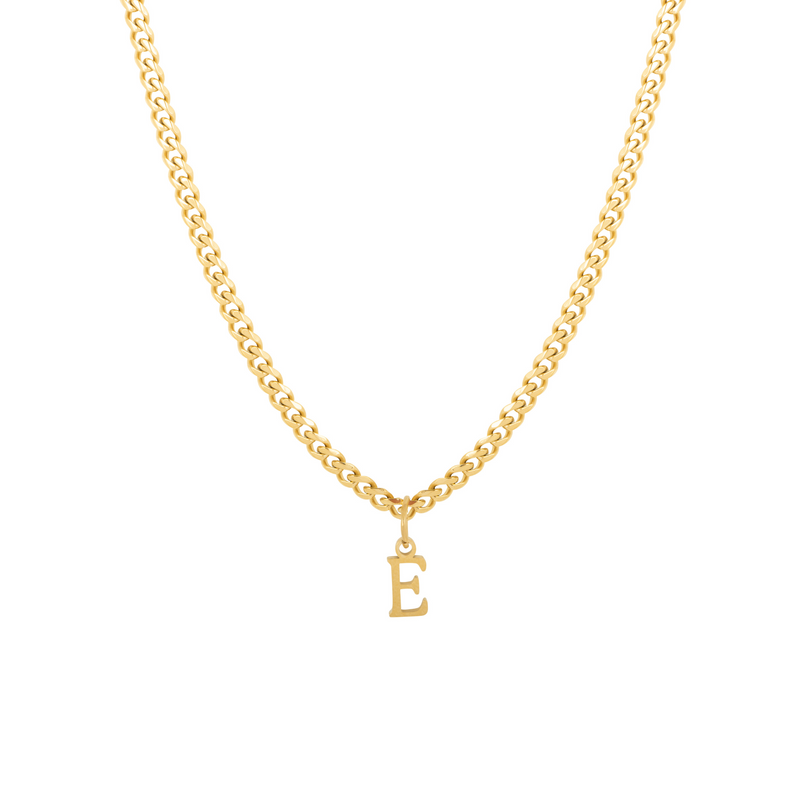 Initial Necklace For Men - Gold Initial With Chain - By Twistedpendant