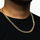 18K Gold Two Tone Miami Cuban Chain (7MM) - By Twistedpendant
