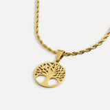 Men's Gold Tree Of Life Pendant - Men's Gold Necklace | Twistedpendant