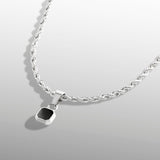 Mini Onyx Pendant | Black Onyx Necklace For Men - By Twistedpendant
