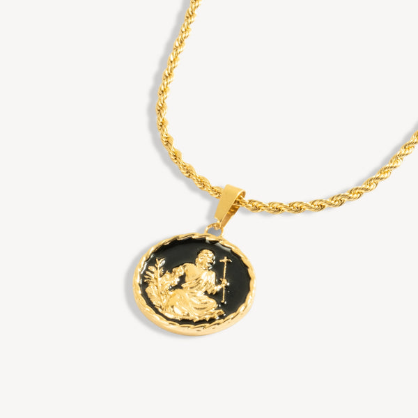 Saint Christopher Pendant Necklace For Men - St Christopher Charm | Twistedpendant
