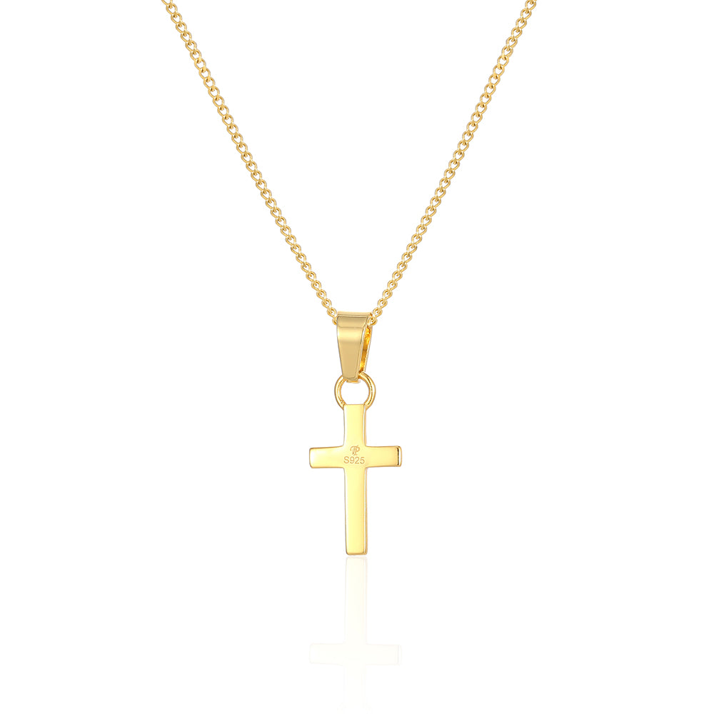Mens Gold Cross Pendant - Mens Gold Necklaces | Twistedpendant