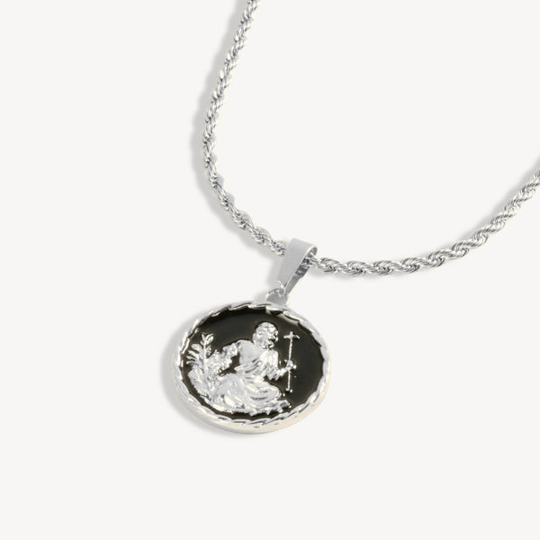 Saint Christopher Pendant Necklace For Men - St Christopher Charm | Twistedpendant