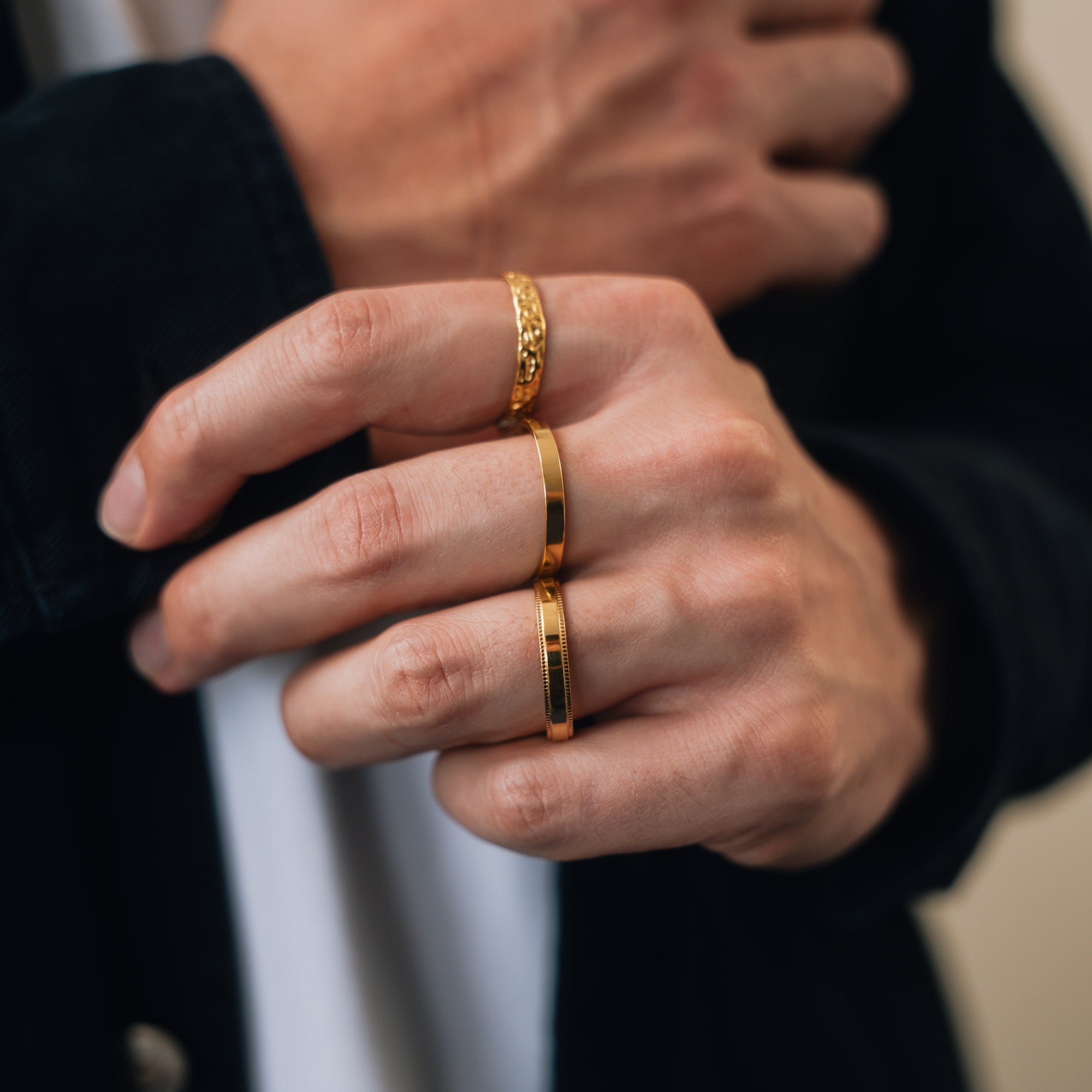 Minimal Ring Stack - Gold