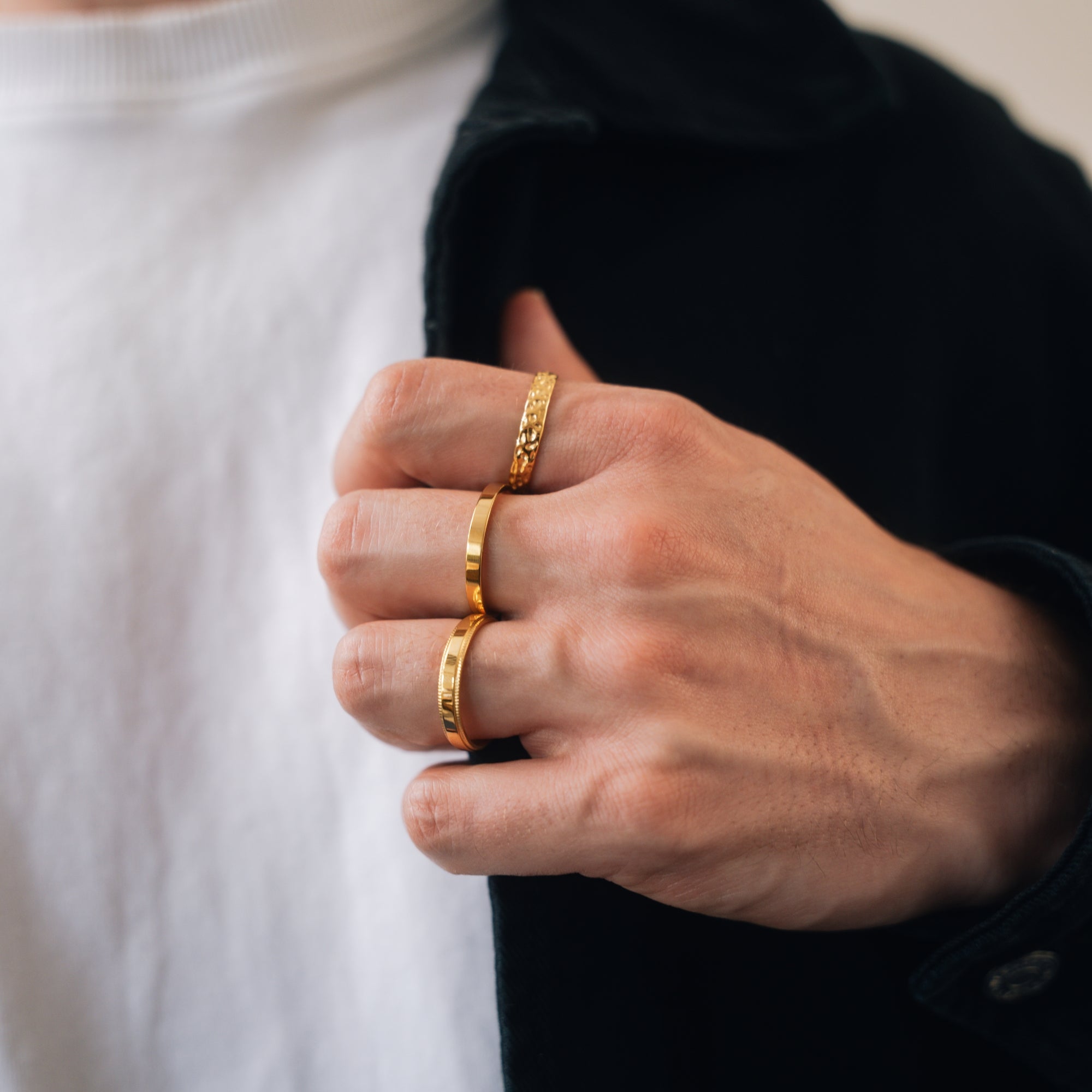 Minimal Ring Stack - Gold