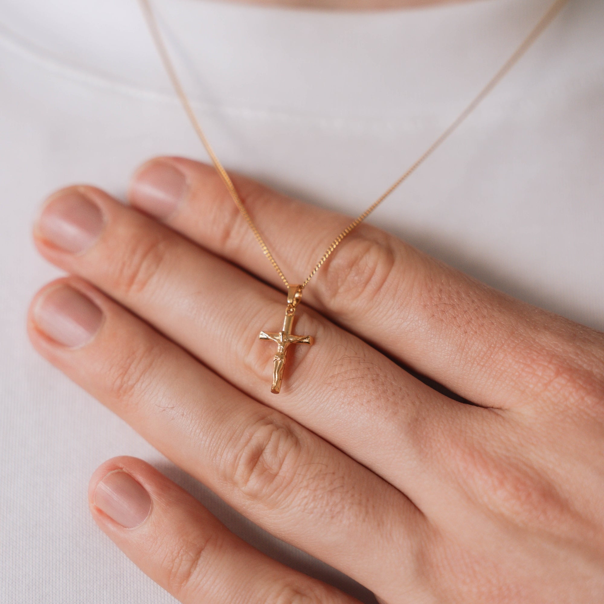 Mini Crucifix - Gold