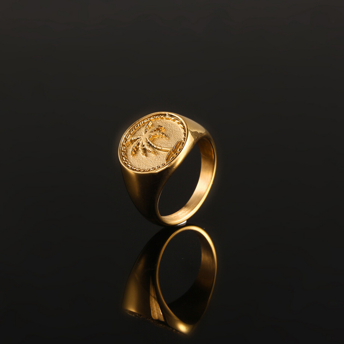 Palm Tree Ring - Gold