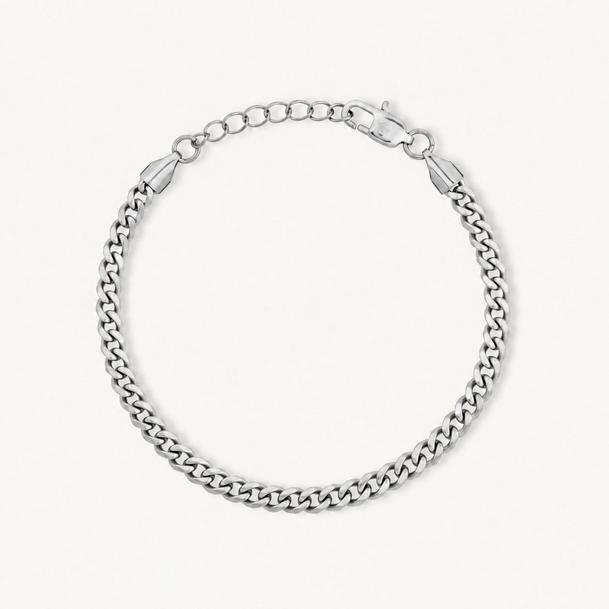 Silver Cuban Bracelet (4MM)