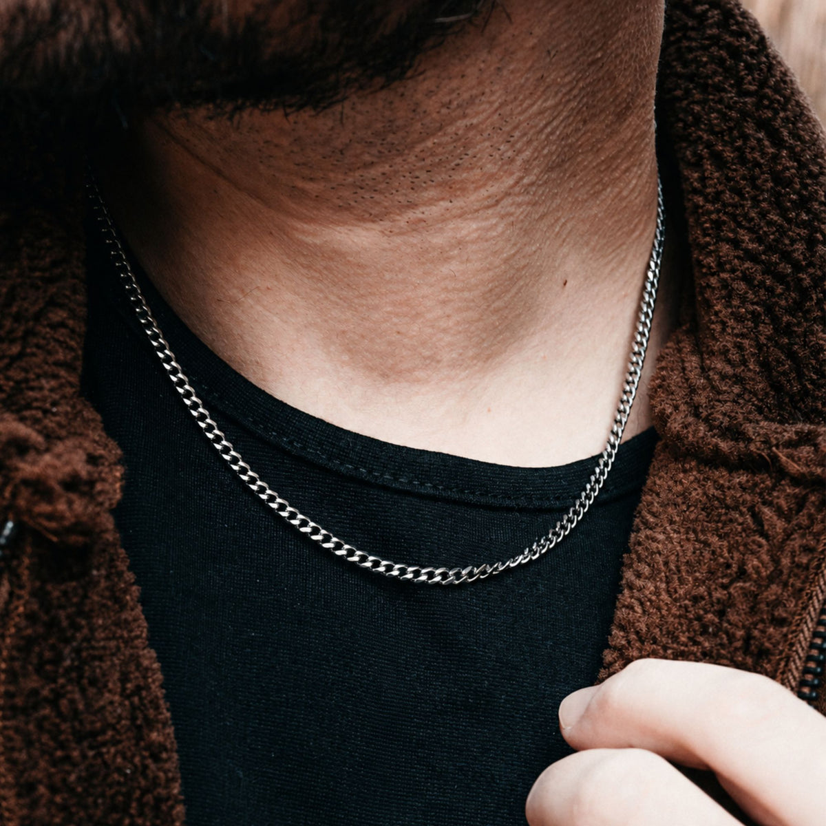 Silver Cuban Chain (4MM)