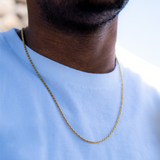 Gold Rope Chain Necklace - Mens Necklace Chain | By Twistedpendant