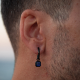 Mens Dangle Earring - Lapis Lazuli Dangle Earrings By Twistedpendant