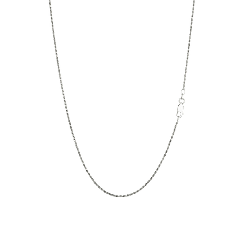 1.5mm Thin Silver Rope Chain - Mens Silver Chain | By Twistedpendant