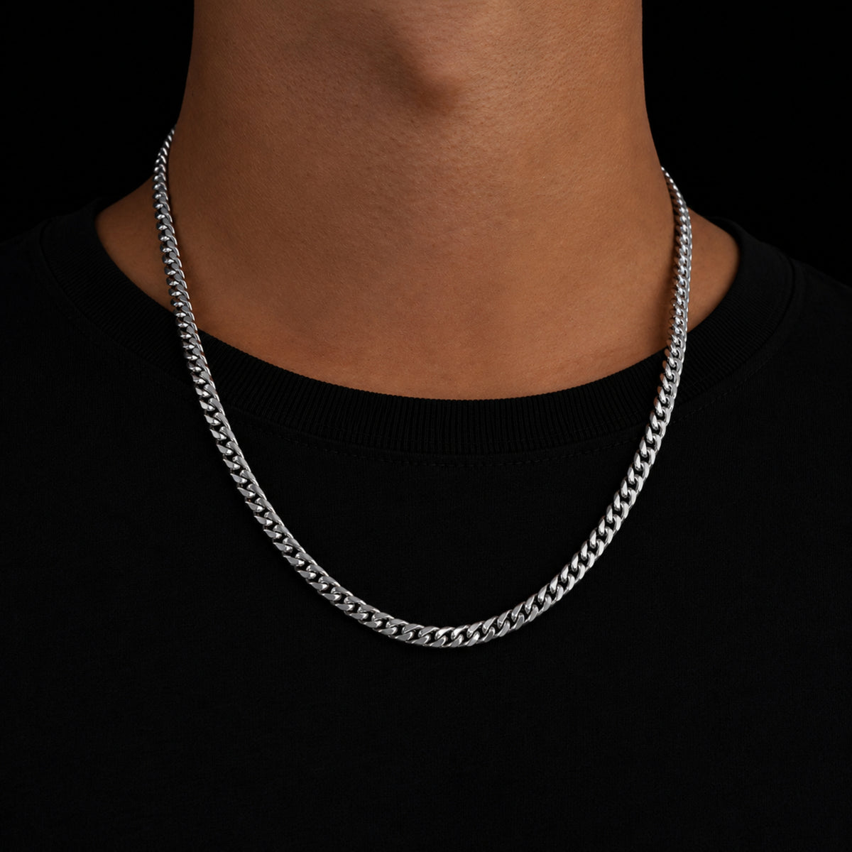 Silver Matte Cuban Chain (6MM)
