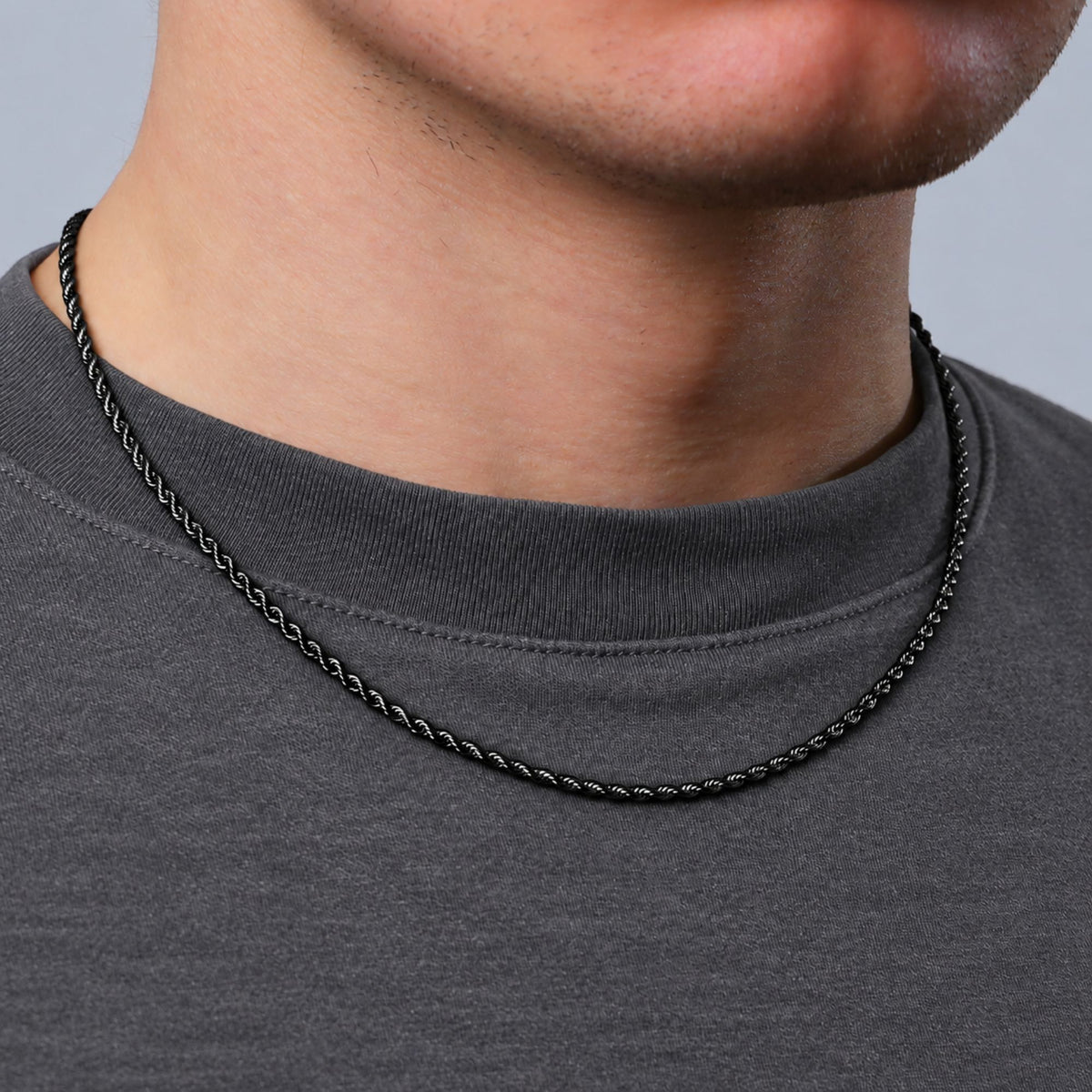 Black Rope Chain (2.5MM)