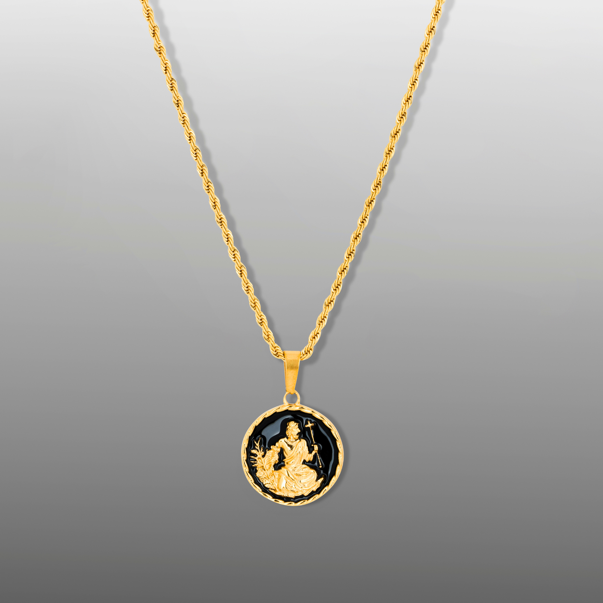 Saint Christopher Pendant Necklace For Men - St Christopher Charm | Twistedpendant