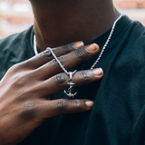 Anchor Necklace - Silver Anchor Pendant For Men - By Twistedpendant