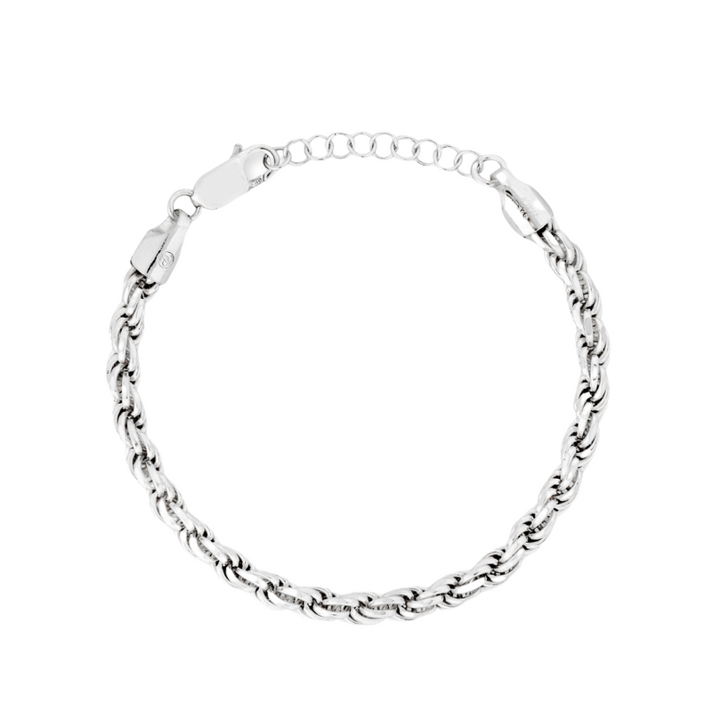 This sterling silver rope chain bracelet is elegantly designed and makes a  bold statement. – Little Jewellers