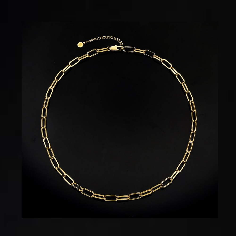 Gold Paperclip Chain (6MM)