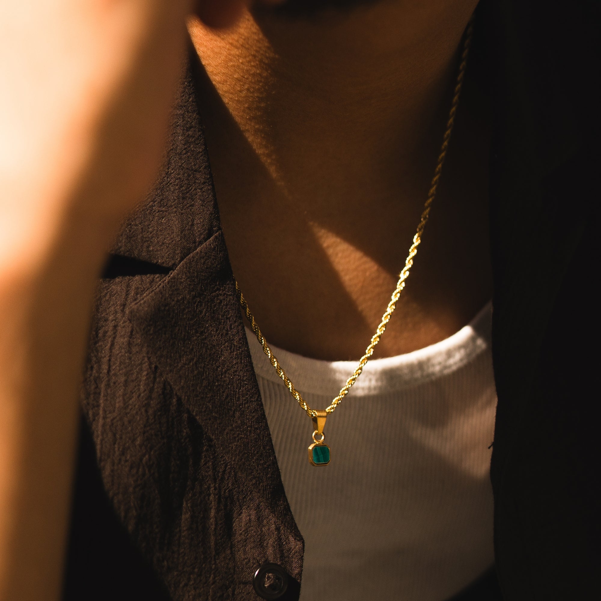 Mini Malachite - Gold