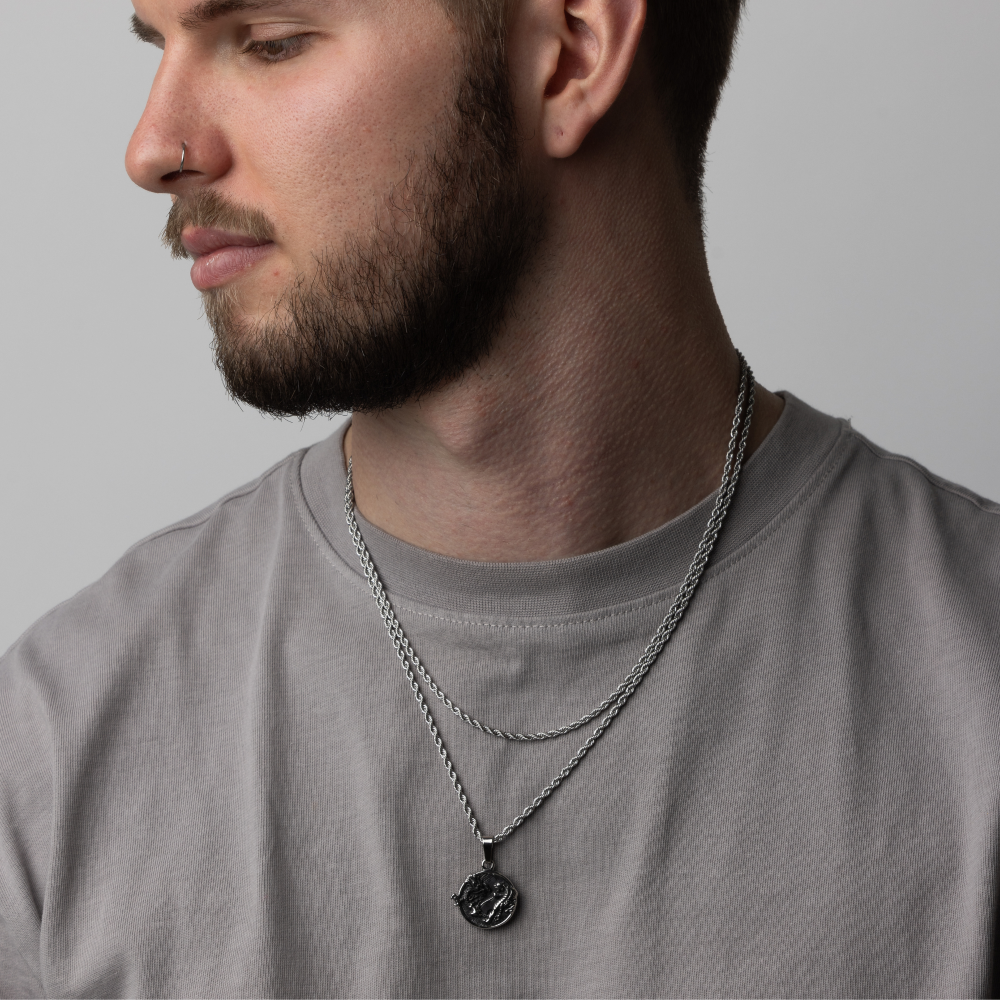 Make Your Own Set - Dragon Tiger & Rope Chain -Perfect Jewellery Gifts For Men - By Twistedpendant