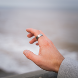 Men's Silver Ring - Matte Finished Men's Silver Band Rings | Twistedpendant