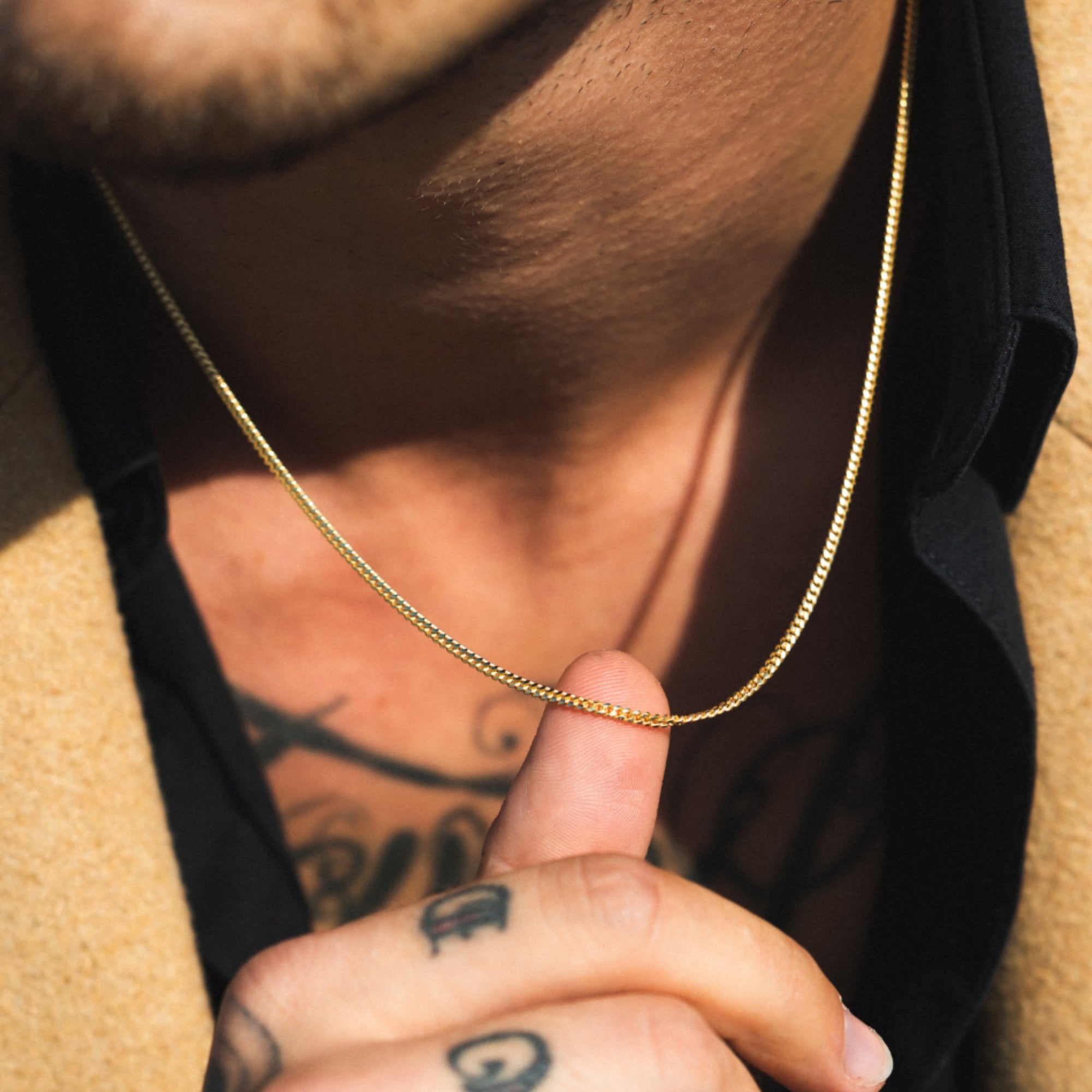 Italian 925 Gold Cuban Chain (2MM)