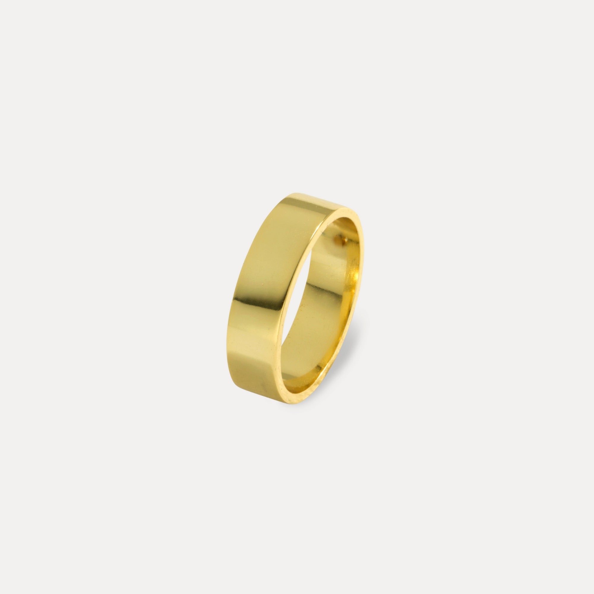 18K Gold Band Rings for Men - Luxury Gold Rings By Twistedpendant