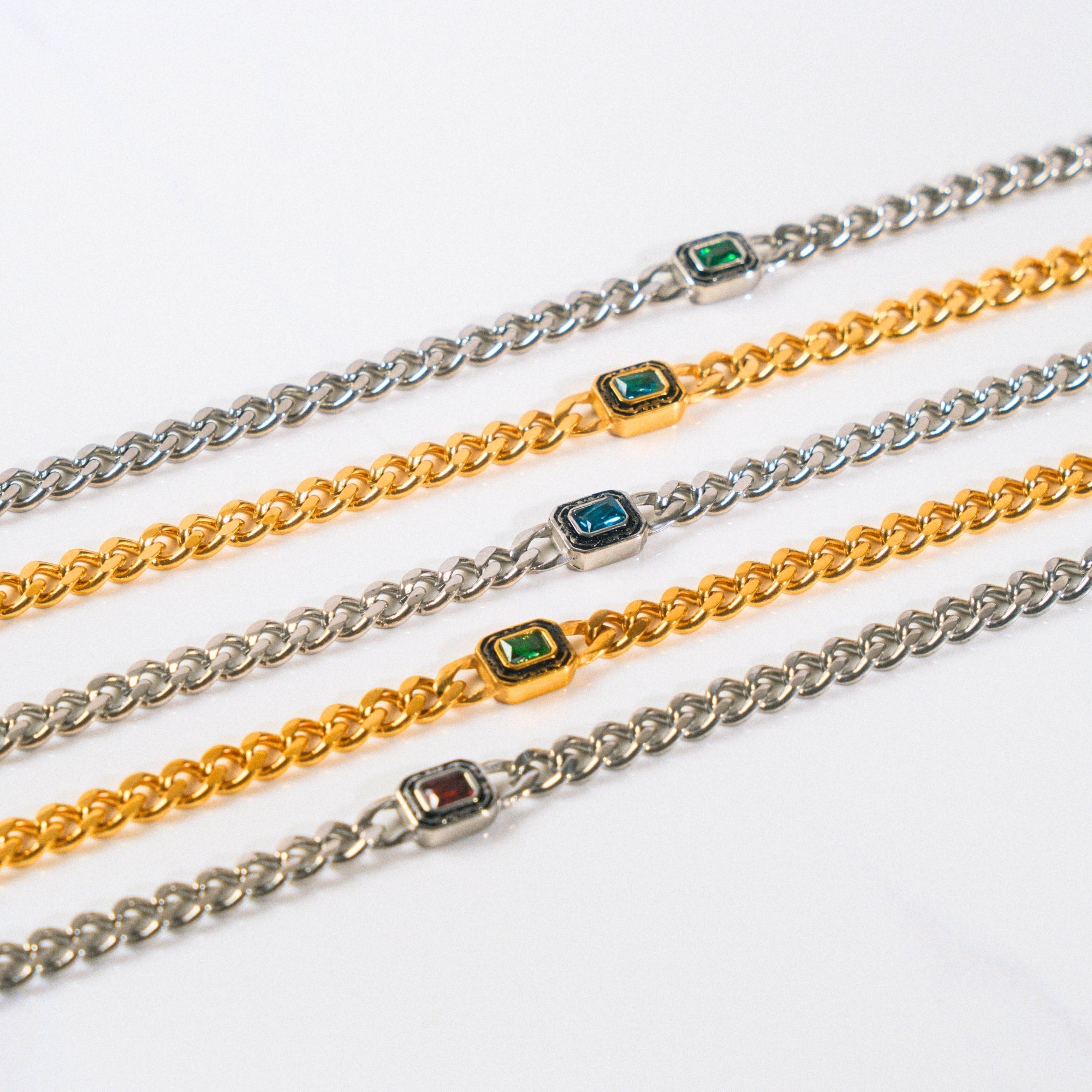 Sapphire Chain - Gold