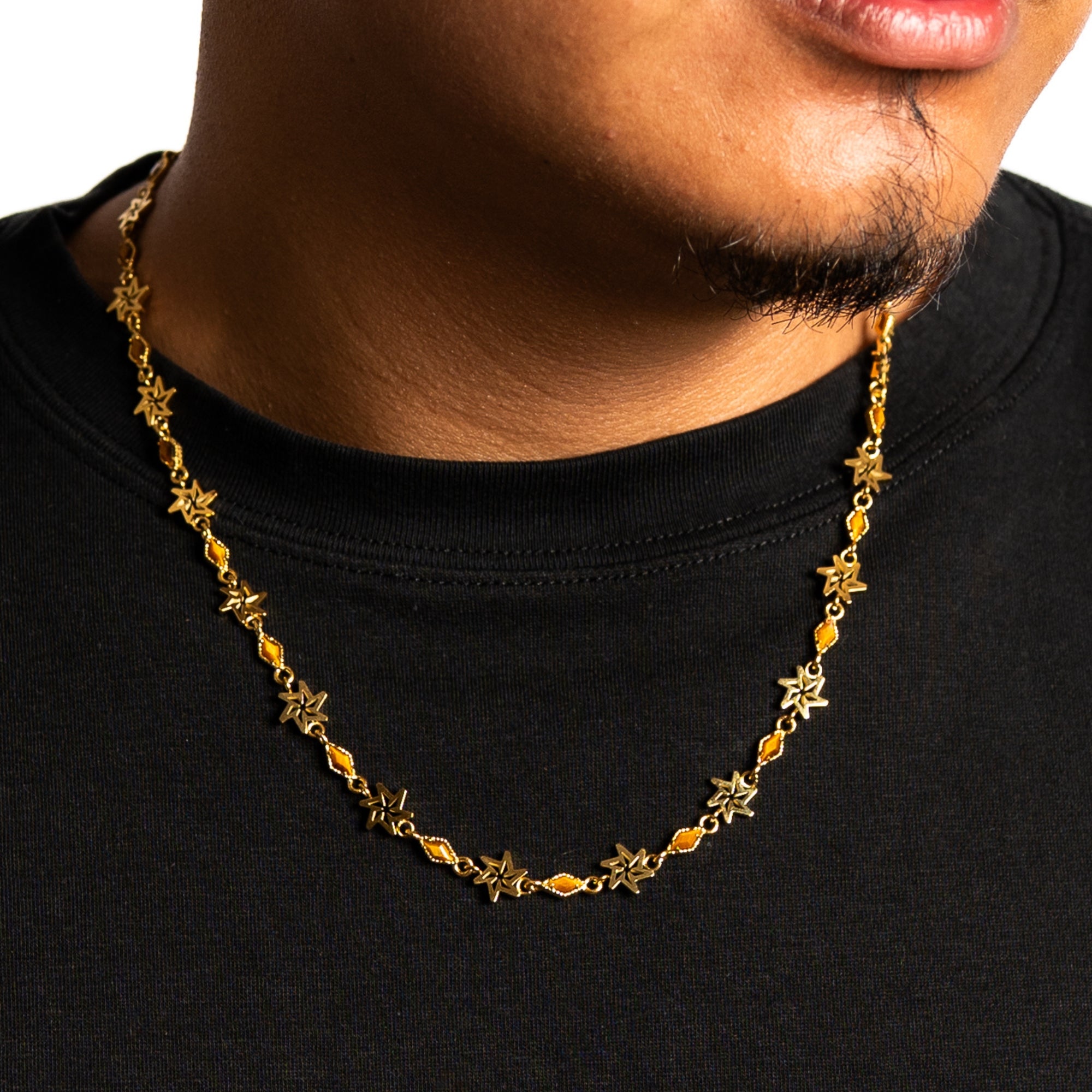 Tigers Eye Chain - Gold
