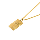 Gold Palm Tree Pendant Necklace - Men's Gold Necklaces | Twistedpendant