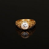 Diamond Signet Ring - Gold