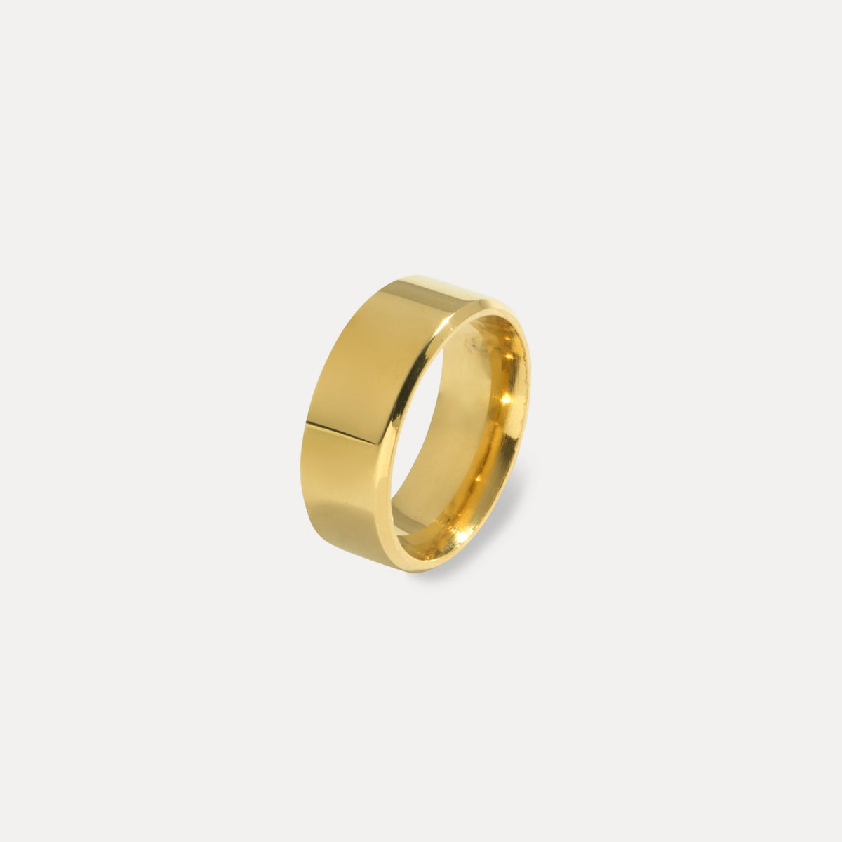 Mirrored Band Ring - Gold