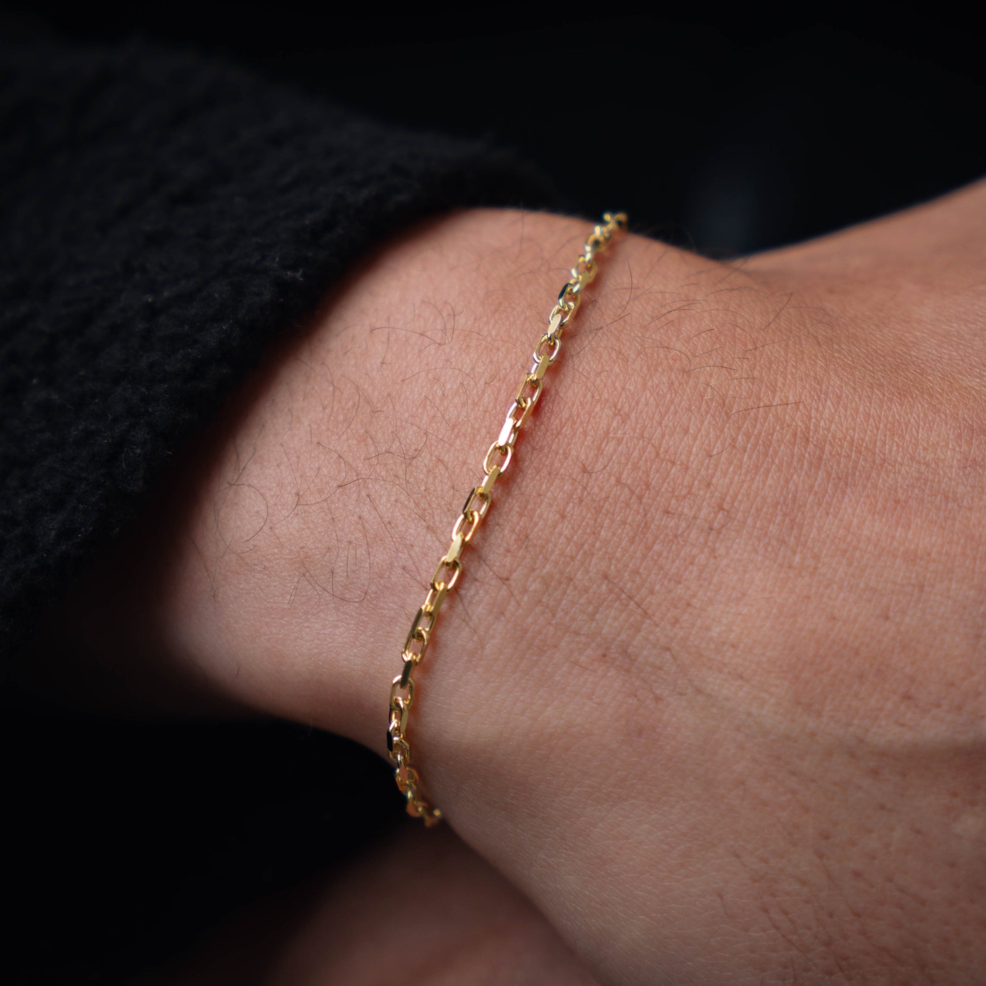 Gold Rolo Bracelet For Men - Mens Bracelets - By Twistedpendant