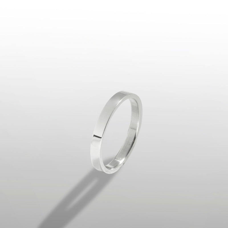 Silver Minimal Band Ring - Minimalist Styled Rings For Men | By Twistedpendant