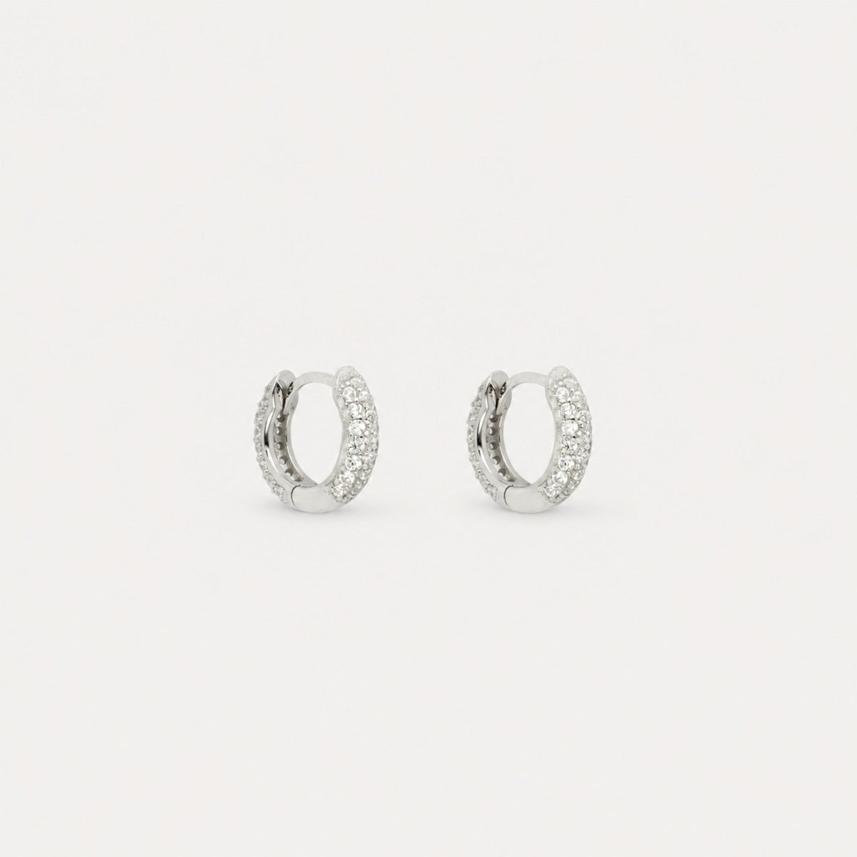Diamond Huggie (Silver)