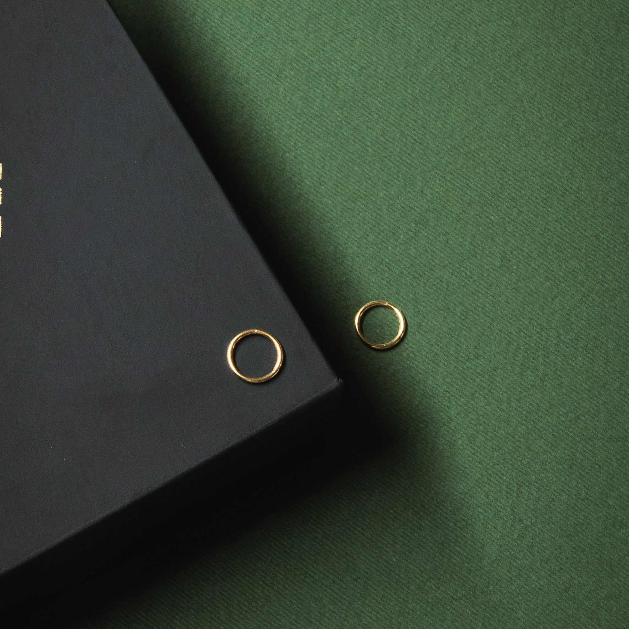 Micro Steel Huggie (Gold)