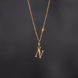 Gold Initial Necklace For Men - Mens Initial Pendant By Twistedpendant