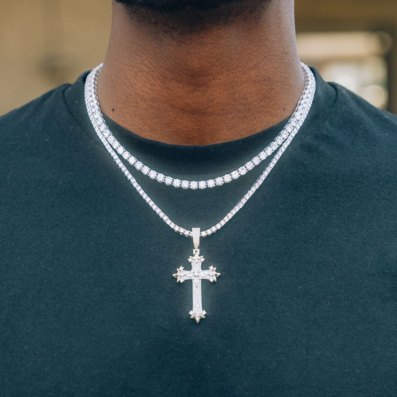 Diamond Cross Pendant - Iced Out Cross Pendant Necklace | Twistedpendant