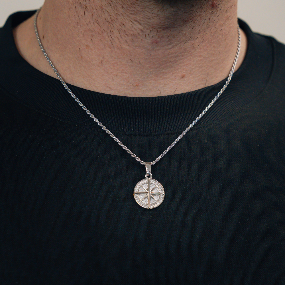 925 Mini Compass - Silver