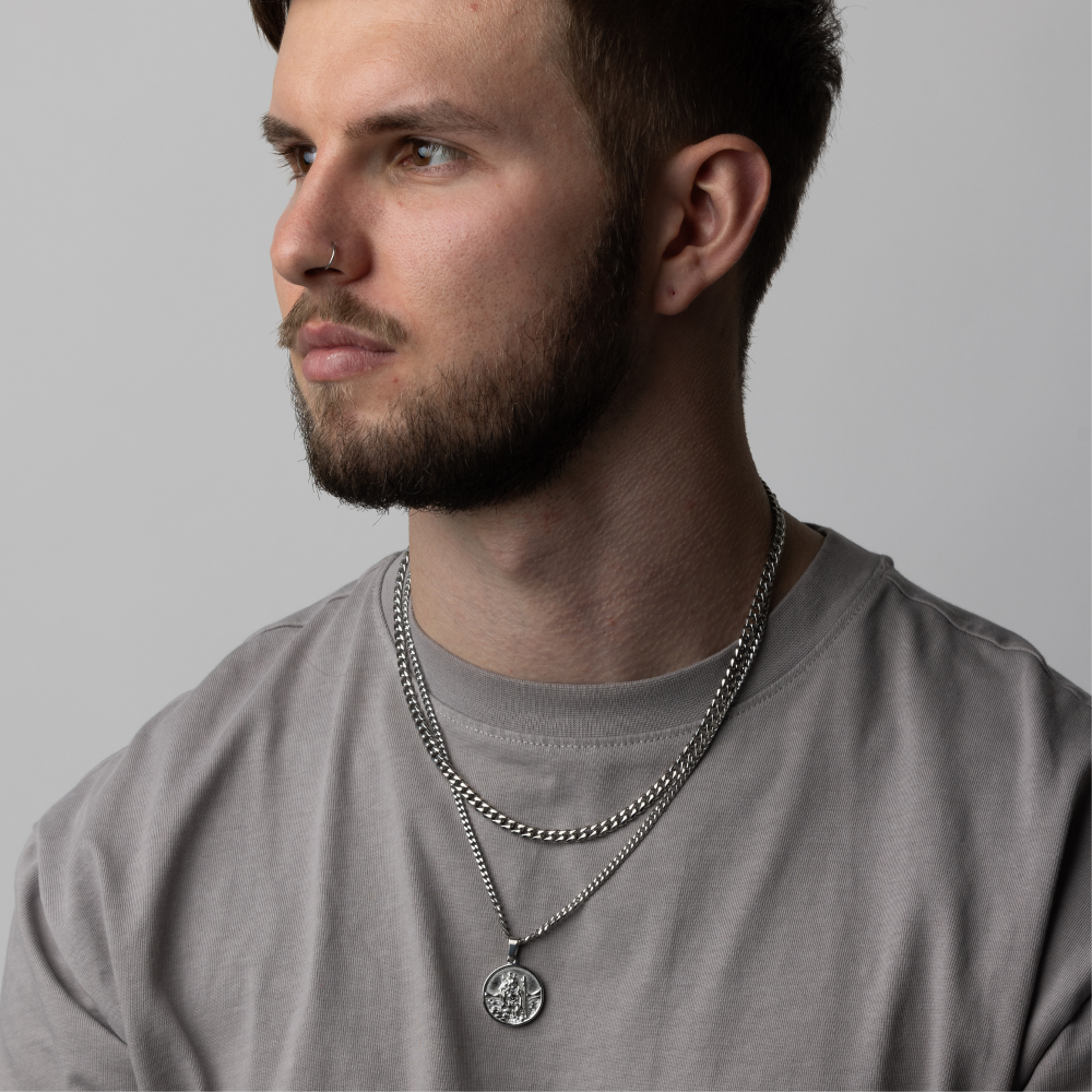 Make Your Own Set - St Christ & Cuban Chain -Perfect Jewellery Gifts For Men - By Twistedpendant