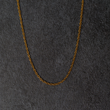 Gold Rope Chain Necklace - Mens Necklace Chain | By Twistedpendant