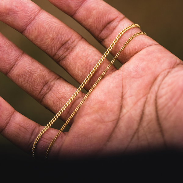 Thin Gold Bracelet Chain - Mens Gold Bracelet Chain | By Twistedpendant